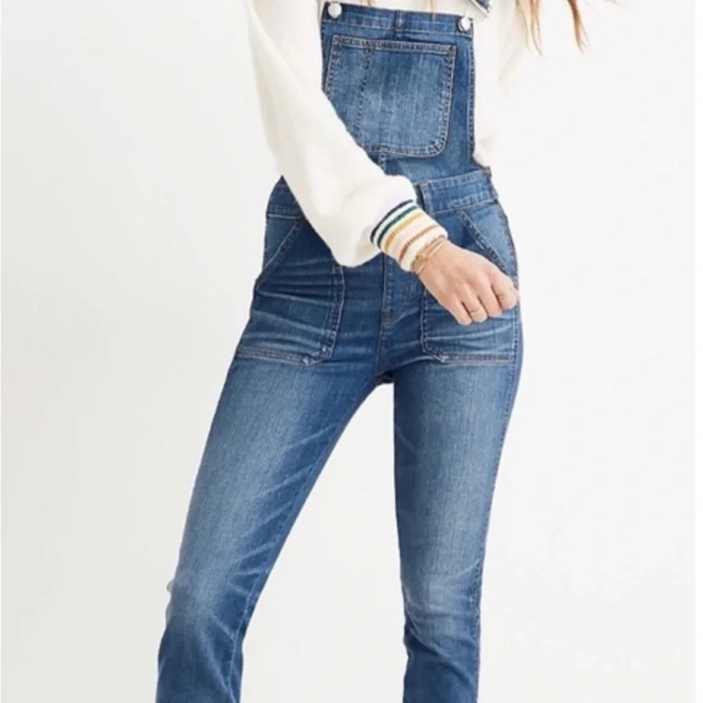 Madewell Women's Classic Blue Denim‎ Overalls. Small Petite. EUC